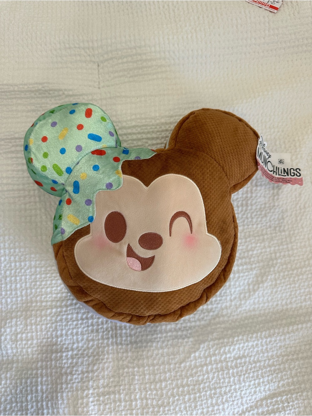Disney Munchlings Mickey Mint Dipped Ice Cream Sandwich Plush 10inch NWT